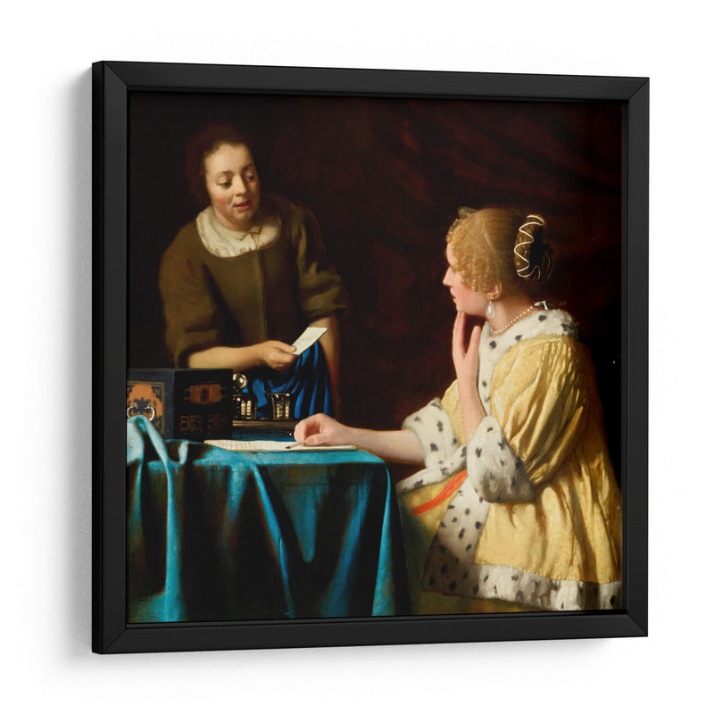 Ama y criada - Johannes Vermeer | Cuadro decorativo de Canvas Lab
