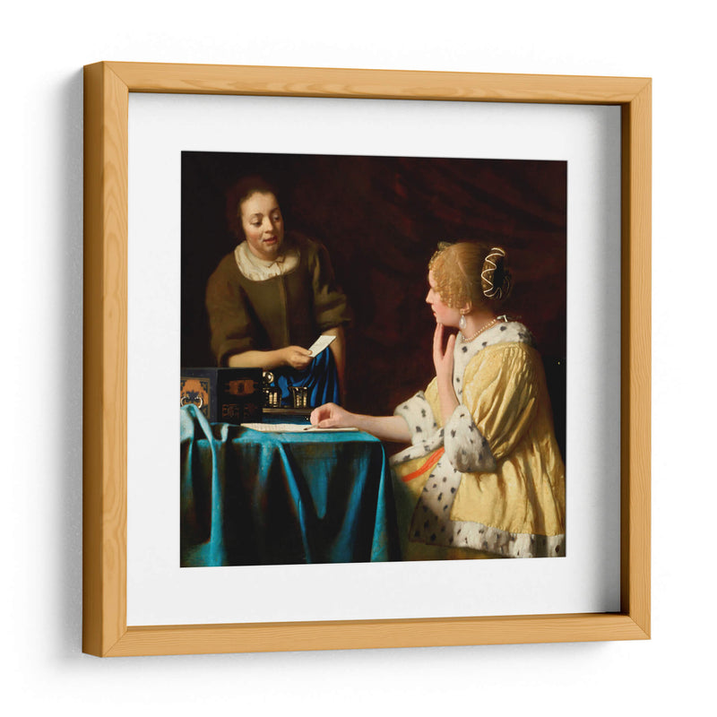 Ama y criada - Johannes Vermeer | Cuadro decorativo de Canvas Lab