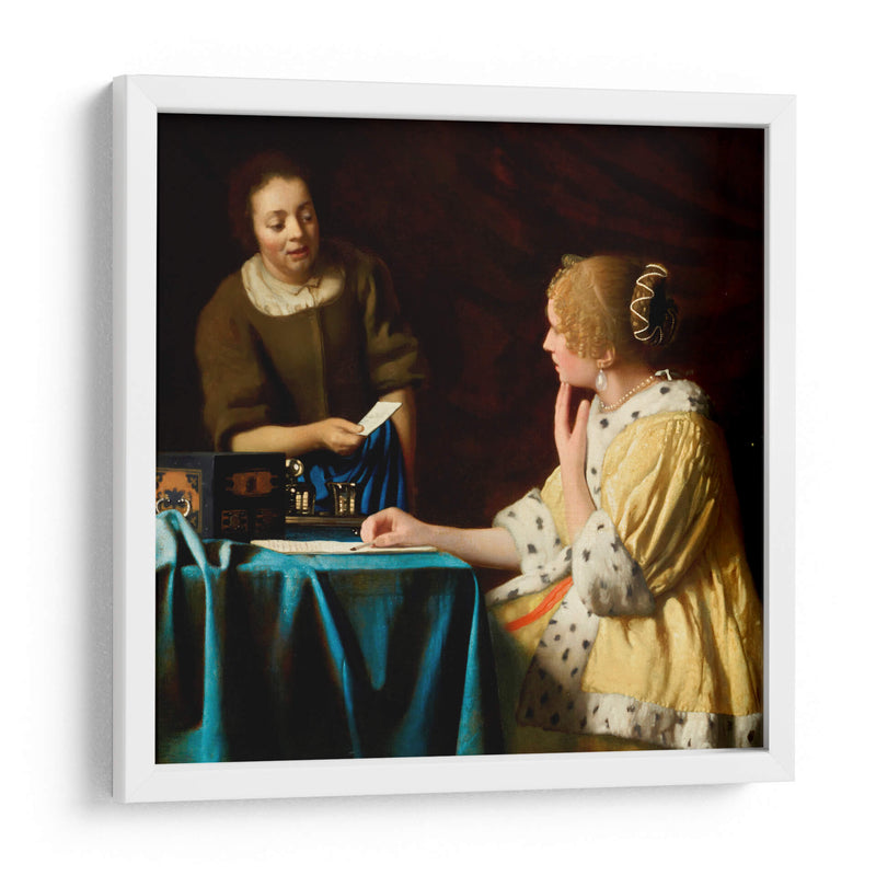 Ama y criada - Johannes Vermeer | Cuadro decorativo de Canvas Lab