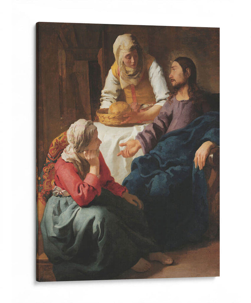 Cristo en casa de Marta y María - Johannes Vermeer | Cuadro decorativo de Canvas Lab