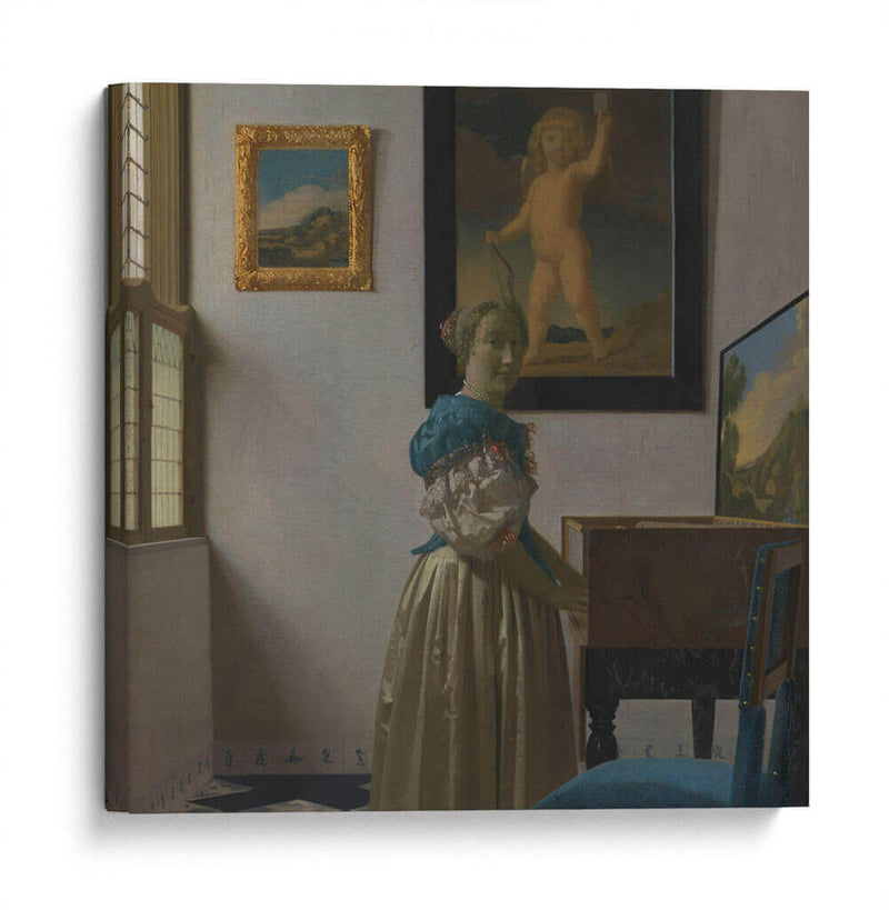 Dama al virginal - Johannes Vermeer | Cuadro decorativo de Canvas Lab