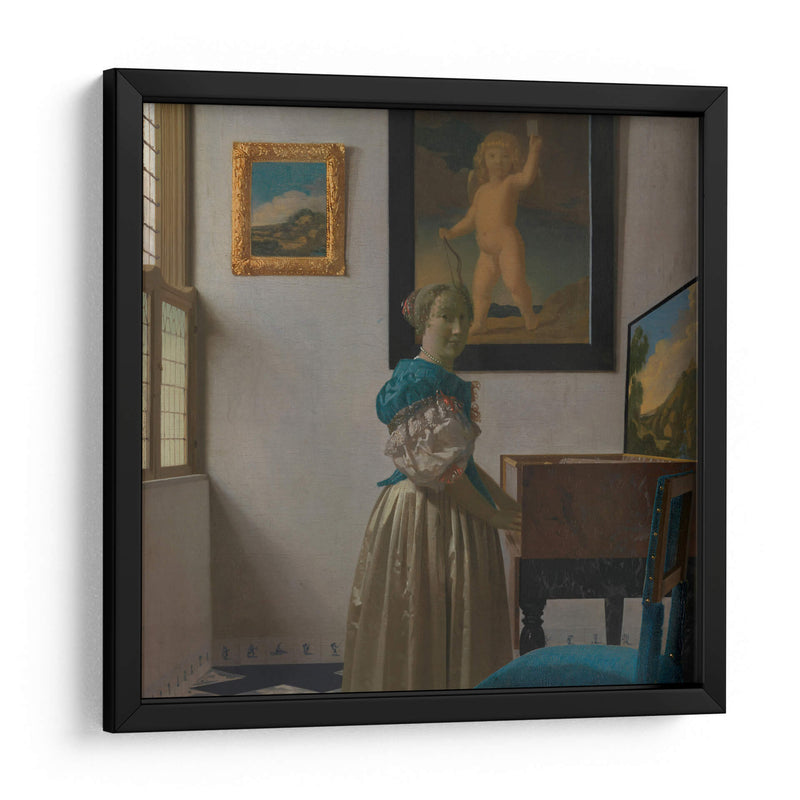 Dama al virginal - Johannes Vermeer | Cuadro decorativo de Canvas Lab