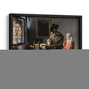 Dama bebiendo con un caballero - Johannes Vermeer | Cuadro decorativo de Canvas Lab