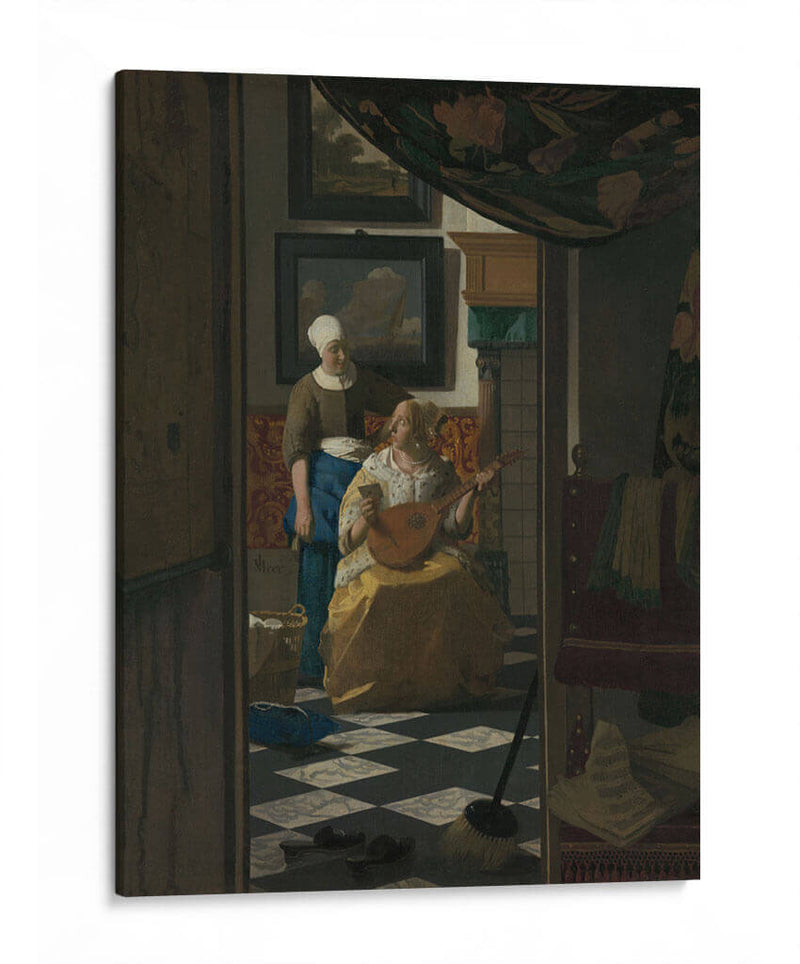 La carta - Johannes Vermeer | Cuadro decorativo de Canvas Lab