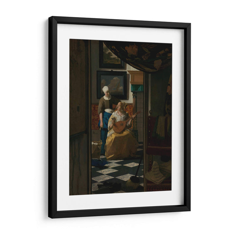 La carta - Johannes Vermeer | Cuadro decorativo de Canvas Lab