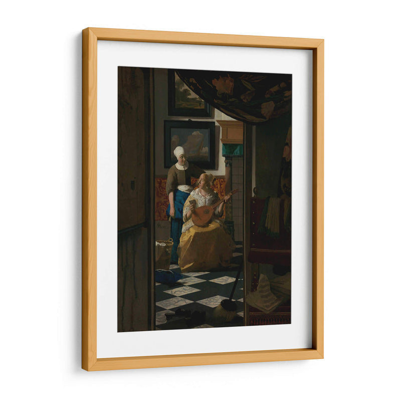 La carta - Johannes Vermeer | Cuadro decorativo de Canvas Lab