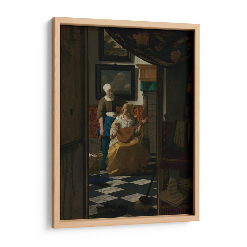 La carta - Johannes Vermeer | Cuadro decorativo de Canvas Lab