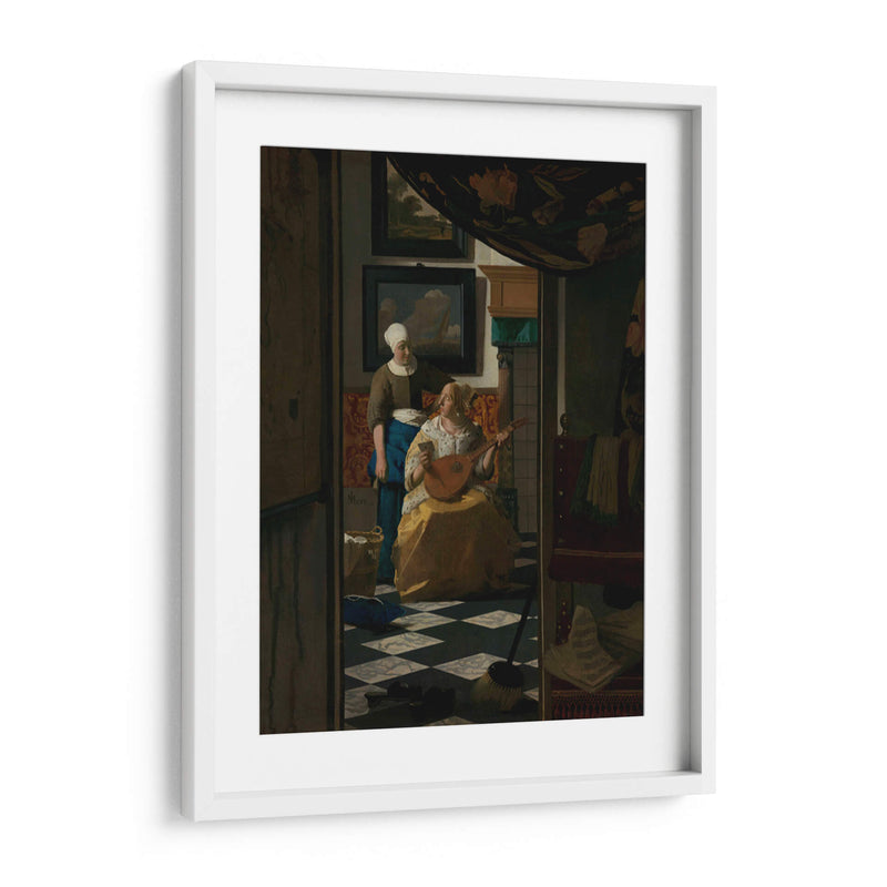 La carta - Johannes Vermeer | Cuadro decorativo de Canvas Lab