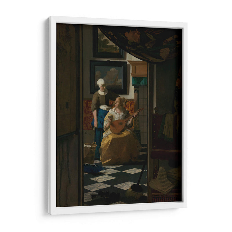 La carta - Johannes Vermeer | Cuadro decorativo de Canvas Lab