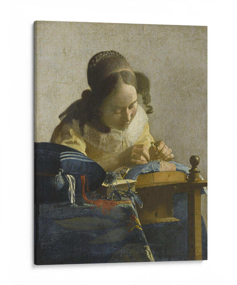 La encajera - Johannes Vermeer | Cuadro decorativo de Canvas Lab