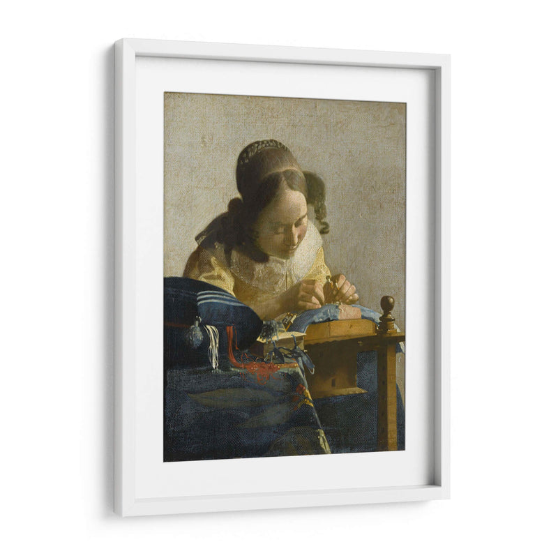 La encajera - Johannes Vermeer | Cuadro decorativo de Canvas Lab