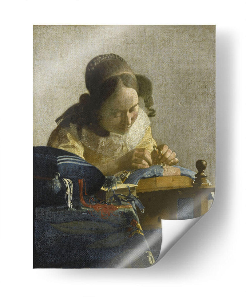 La encajera - Johannes Vermeer | Cuadro decorativo de Canvas Lab