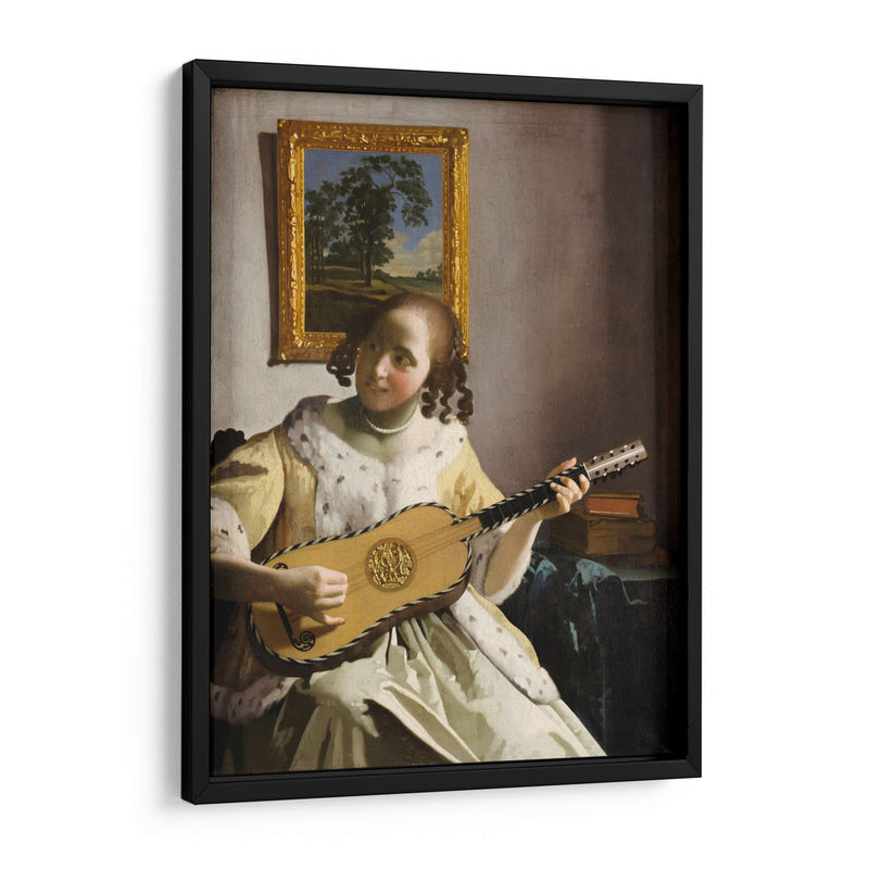 La guitarrista - Johannes Vermeer | Cuadro decorativo de Canvas Lab