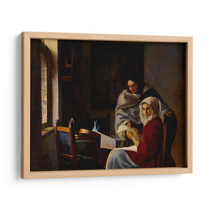 La lección de música interrumpida - Johannes Vermeer | Cuadro decorativo de Canvas Lab