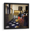 La lección de música - Johannes Vermeer | Cuadro decorativo de Canvas Lab