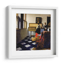 La lección de música - Johannes Vermeer | Cuadro decorativo de Canvas Lab
