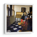 La lección de música - Johannes Vermeer | Cuadro decorativo de Canvas Lab