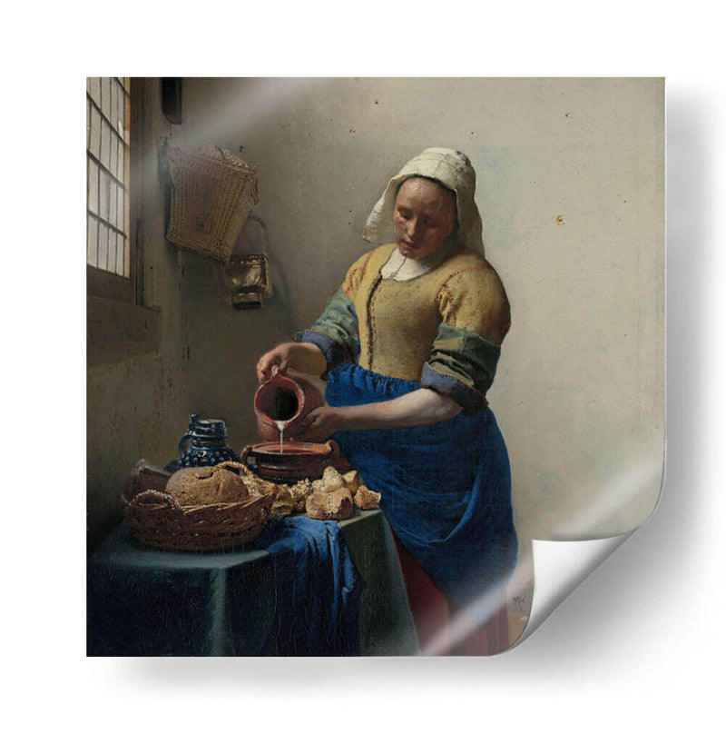 La lechera - Johannes Vermeer | Cuadro decorativo de Canvas Lab