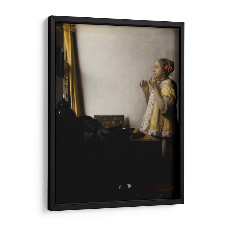 La muchacha del collar de perlas - Johannes Vermeer | Cuadro decorativo de Canvas Lab