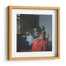 Muchacha con copa de vino - Johannes Vermeer | Cuadro decorativo de Canvas Lab