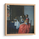 Muchacha con copa de vino - Johannes Vermeer | Cuadro decorativo de Canvas Lab