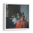 Muchacha con copa de vino - Johannes Vermeer | Cuadro decorativo de Canvas Lab