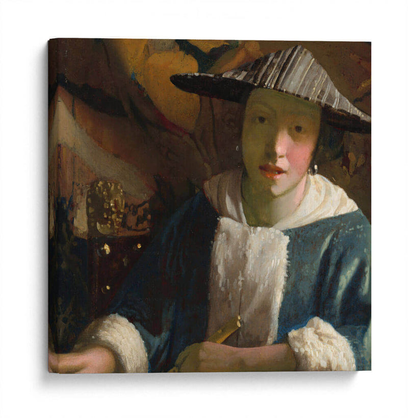 Muchacha con flauta - Johannes Vermeer | Cuadro decorativo de Canvas Lab