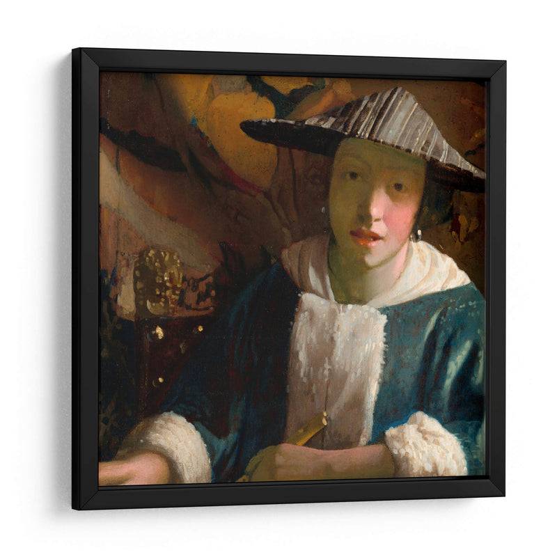 Muchacha con flauta - Johannes Vermeer | Cuadro decorativo de Canvas Lab