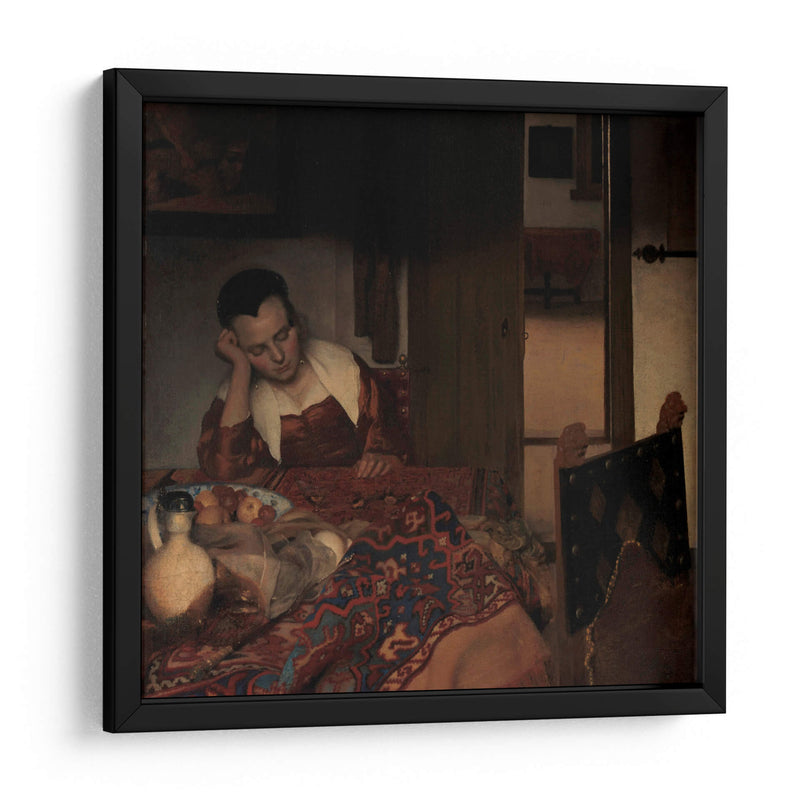 Muchacha dormida - Johannes Vermeer | Cuadro decorativo de Canvas Lab