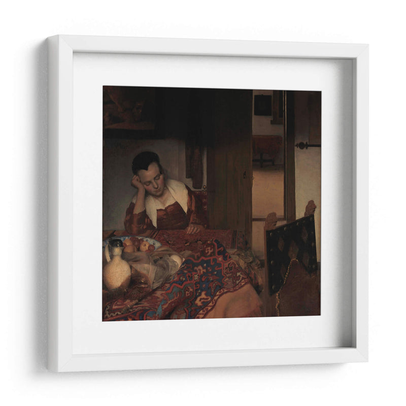 Muchacha dormida - Johannes Vermeer | Cuadro decorativo de Canvas Lab