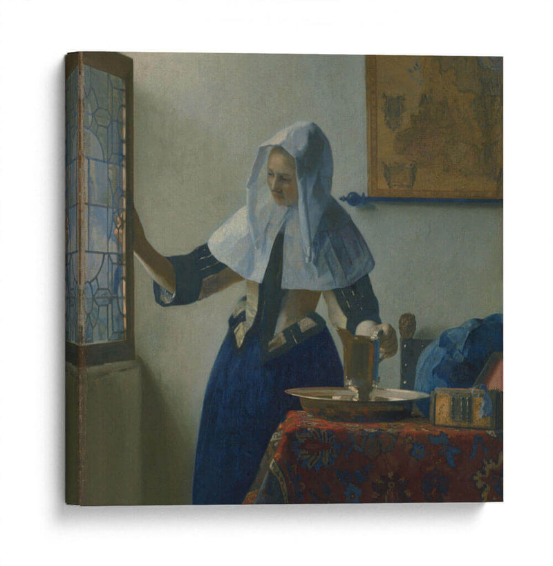 Mujer con una jarra de agua - Johannes Vermeer | Cuadro decorativo de Canvas Lab