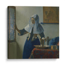 Mujer con una jarra de agua - Johannes Vermeer | Cuadro decorativo de Canvas Lab