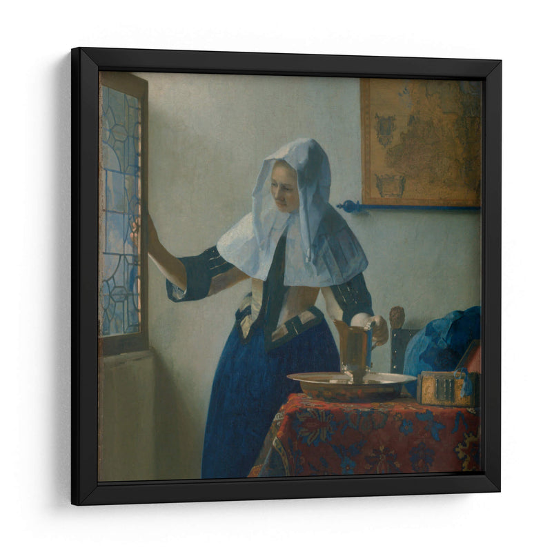 Mujer con una jarra de agua - Johannes Vermeer | Cuadro decorativo de Canvas Lab