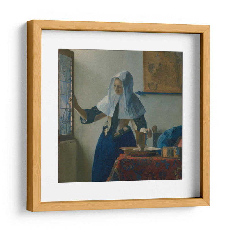 Mujer con una jarra de agua - Johannes Vermeer | Cuadro decorativo de Canvas Lab