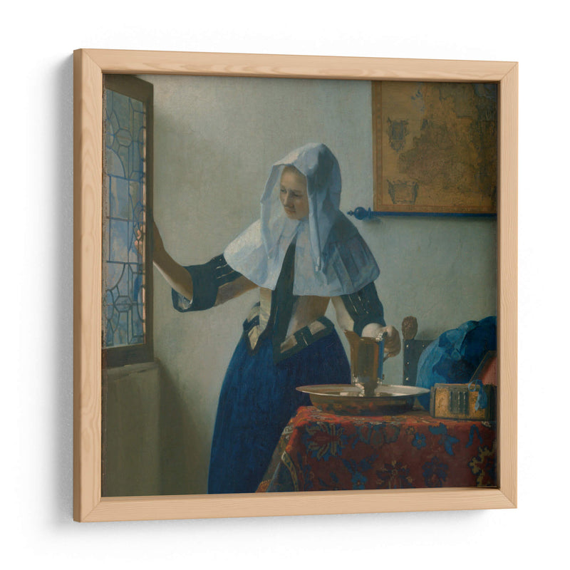 Mujer con una jarra de agua - Johannes Vermeer | Cuadro decorativo de Canvas Lab