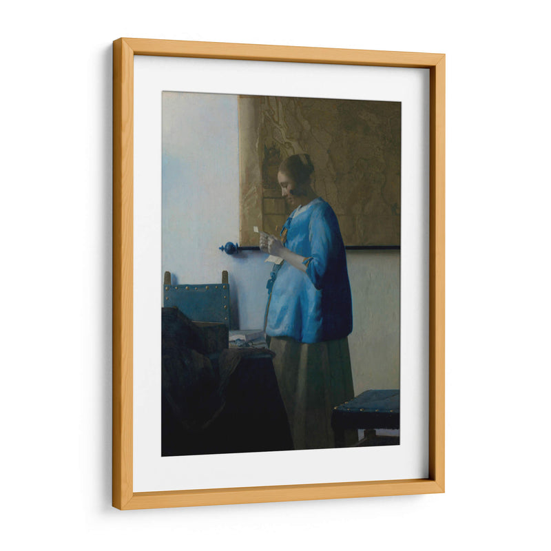 Mujer leyendo una carta - Johannes Vermeer | Cuadro decorativo de Canvas Lab