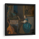 Mujer sentada tocando la espineta - Johannes Vermeer | Cuadro decorativo de Canvas Lab