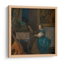 Mujer sentada tocando la espineta - Johannes Vermeer | Cuadro decorativo de Canvas Lab