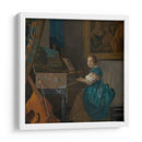 Mujer sentada tocando la espineta - Johannes Vermeer | Cuadro decorativo de Canvas Lab