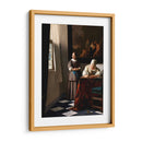 Una dama que escribe una carta con su sirvienta - Johannes Vermeer | Cuadro decorativo de Canvas Lab