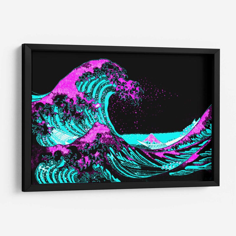 La gran ola de neón | Cuadro decorativo de Canvas Lab