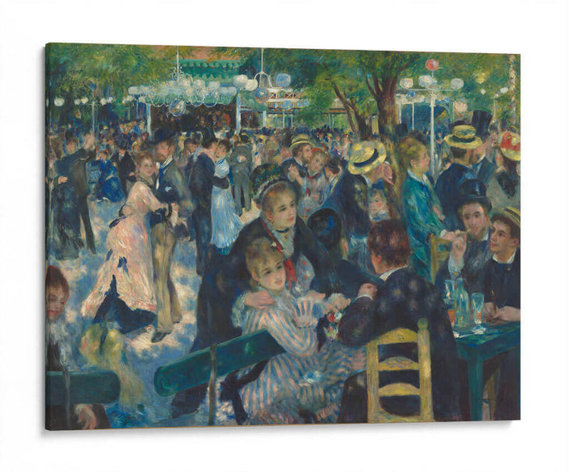 Baile en el Moulin de la Galette - Pierre-Auguste Renoir | Cuadro decorativo de Canvas Lab