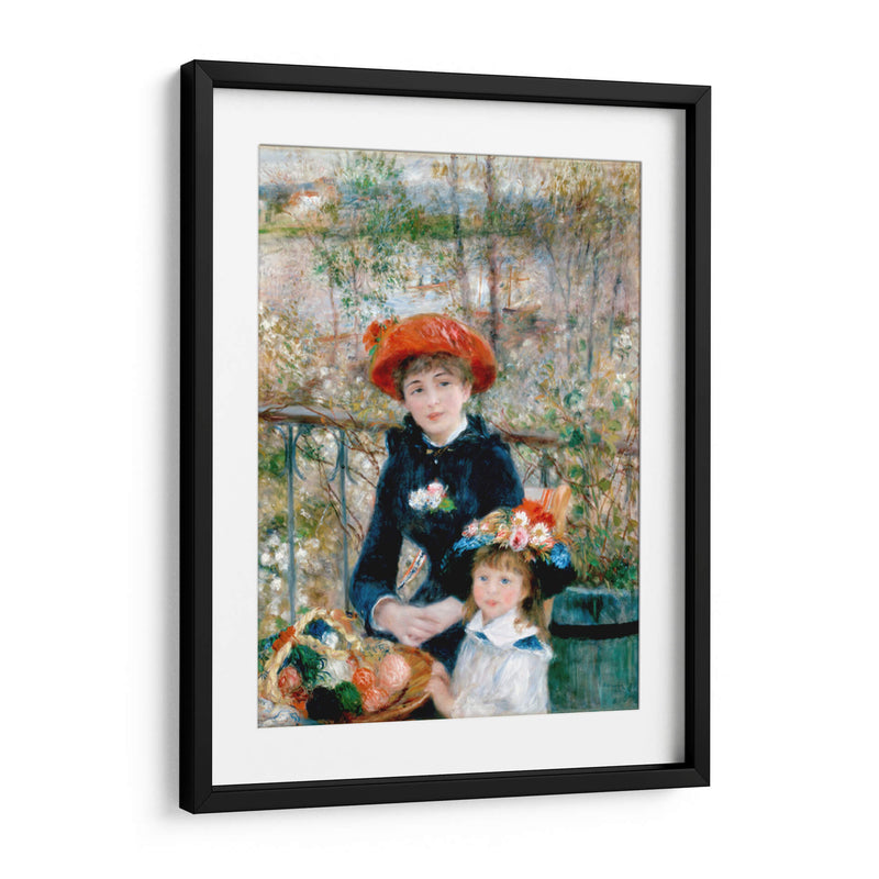 En la terraza (dos hermanas) - Pierre-Auguste Renoir | Cuadro decorativo de Canvas Lab