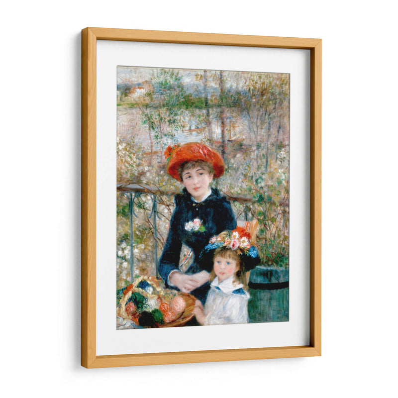 En la terraza (dos hermanas) - Pierre-Auguste Renoir | Cuadro decorativo de Canvas Lab