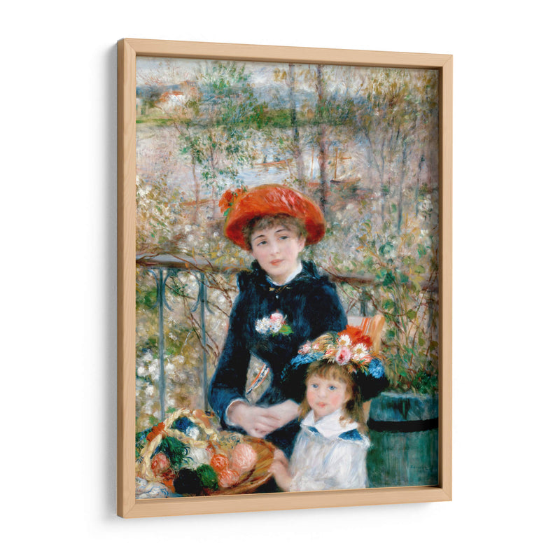 En la terraza (dos hermanas) - Pierre-Auguste Renoir | Cuadro decorativo de Canvas Lab