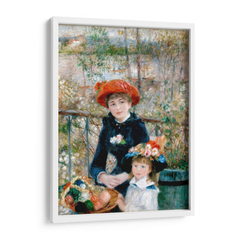 En la terraza (dos hermanas) - Pierre-Auguste Renoir | Cuadro decorativo de Canvas Lab