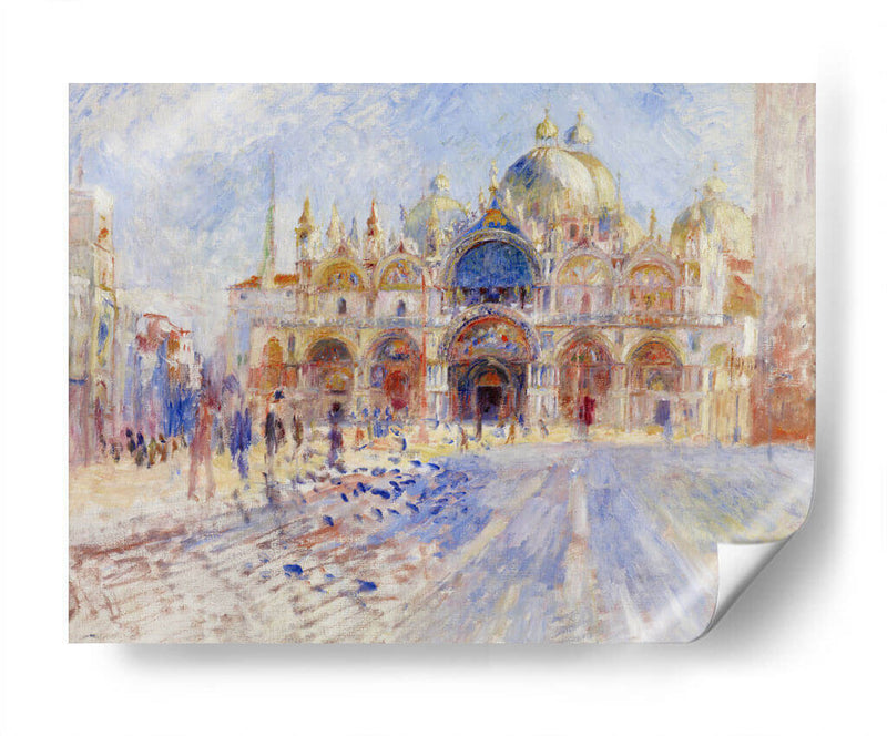 La Piazza San Marco, Venezia - Pierre-Auguste Renoir | Cuadro decorativo de Canvas Lab