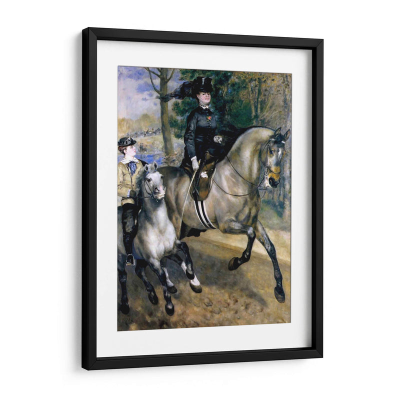 Paseo a caballo en el bosque de Boulogne - Pierre-Auguste Renoir | Cuadro decorativo de Canvas Lab