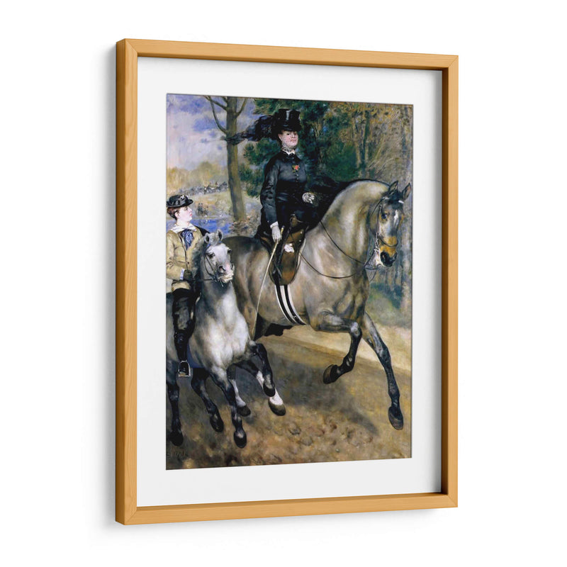Paseo a caballo en el bosque de Boulogne - Pierre-Auguste Renoir | Cuadro decorativo de Canvas Lab