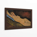 Acostada desnuda sobre un cojín azul - Amedeo Modigliani | Cuadro decorativo de Canvas Lab